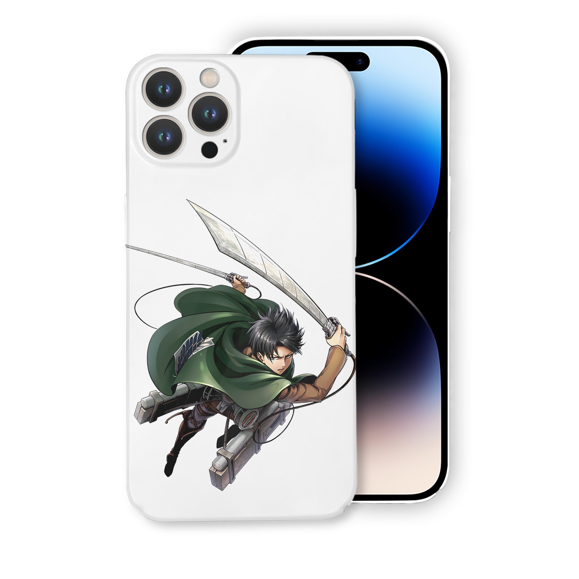（画像用） 進撃の巨人 リヴァイ·アッカーマン Attack on Titan Levi Ackerman 【iPhone 14シリーズ対応】ハードケース
